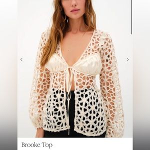 NWT For Love and Lemons Brooke Top size XS